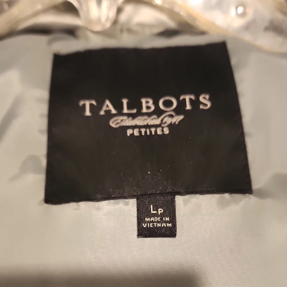 Talbots Shimmering Silver Puffer Vest - Picture 9 of 9